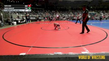 40 lbs Consi Of 8 #1 - Tate Cox, Brawlers Wrestling Club KS vs Zeke Dunlop, Team Tulsa Wrestling Club