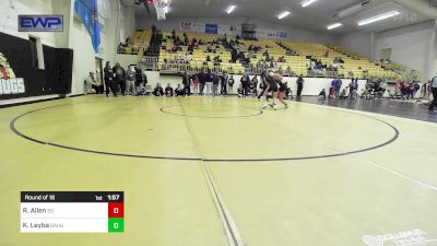 125 lbs Round Of 16 - Rylee Allen, Sand Springs HS vs Kyah Leyba, Broken Arrow Girls HS