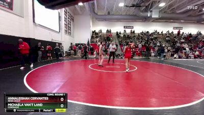 125 lbs Cons. Round 1 - Michaela Van`t Land, Coronado vs Annaleishah Cervantes, Regis Jesuit