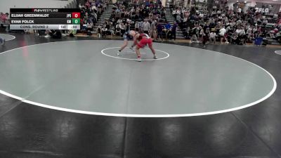 144 lbs Cons. Round 2 - Elijah Greenwaldt, Jack Pine Savage vs Evan Folck, Kearney Matcats