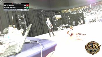 64 lbs Consi Of 16 #2 - Kyler Naifeh, Raw Wrestling Club vs Jaxson Weldon, Shelton Wrestling Academy