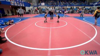 43 lbs Semifinal - Bentlee Egleston, Claremore Wrestling Club vs Graham Bustos, Dark Cloud Wrestling Club