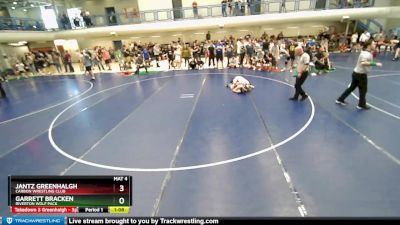 113 lbs Semifinal - Garrett Bracken, Riverton Wolf Pack vs Jantz Greenhalgh, Carbon Wrestling Club