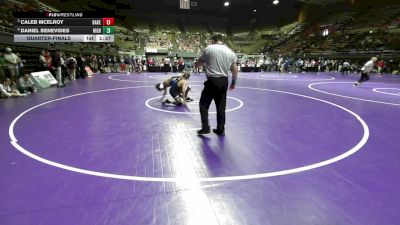 134 lbs Quarterfinal - Caleb Mcelroy, Bakersfield vs Daniel Benevides, Highland HS