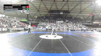 Boys 4A 144 lbs Champ. Round 1 - Alessandro Rush, Lake Stevens vs Evan Hand, Curtis