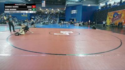 157 lbs Champ. Round 1 - Dominic Manna, McDonogh vs Shea Morris, NY Military Academy
