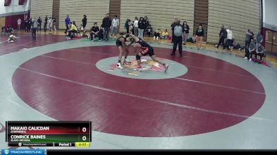 132 lbs Cons. Round 4 - Conrick Baines, SLAM! NEVADA vs Makaio Calicdan, Chaparral