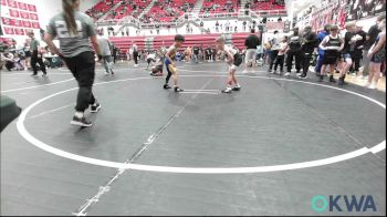 58 lbs Rr Rnd 1 - Carson Hunt, Weatherford Youth Wrestling vs Maxon Rollins, Noble Takedown Club