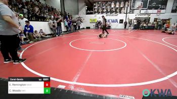 52 lbs Consolation - Eli Remington, Skiatook Youth Wrestling 2022-23 vs Conner Woods, Salina Wrestling Club