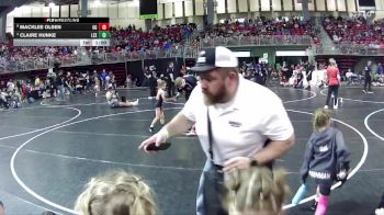 51-52 lbs Semifinal - Macklee Olsen, GI Grapplers vs Claire Hunke, Lexington