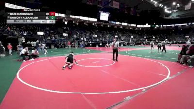 110 lbs Cons. Round 2 - Ryan Marroquin, BGB2 vs Anthony Alexander, MFJ3