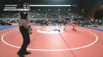 140 lbs 1st Place Match - Kaylie Julander, Kemmerer vs Nalani Jordan, Powell