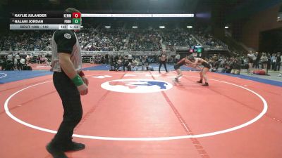 140 lbs 1st Place Match - Kaylie Julander, Kemmerer vs Nalani Jordan, Powell