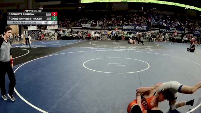D 1 144 lbs Cons. Semi - Christopher Stricker, Jesuit vs Bennett Barrow, Catholic - B.R.