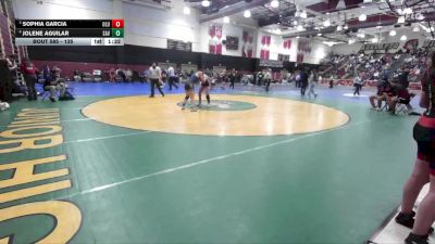 135 lbs Quarterfinal - Sophia Garcia, Lutheran/Orange vs Jolene Aguilar, Santa Ana Valley