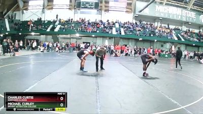 141 lbs Champ. Round 1 - Michael Curley, Bryant &Stratton College vs Charles Curtis, Northern Illinois