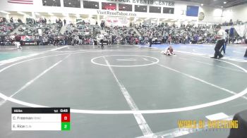 65 lbs Round Of 32 - Christiana Freeman, Rancho Bernardo vs Emy Rice, Clinton Youth Wrestling