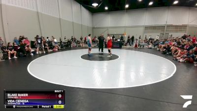 185 lbs Round 1 (8 Team) - Blake Baker, Texas Red vs Vida Cienega, Washington