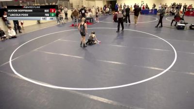 10U - 67 lbs Champ. Round 1 - Jaxton Hoffmann, New Ulm Rolling Thunder Wrestling Club vs Lincoln Foss, Pursuit Wrestling Minnesota