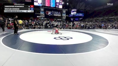 113 lbs Cons. Sub-rd Of 64 - Christopher Schnobrick, FL vs Braylen Johnson, AL