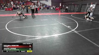 88 lbs Cons. Round 5 - Mason LaVigne, Victory School Of Wrestling vs Mitchell Webster, Spooner