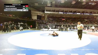 157 lbs Champ. Round 1 - Owen Shahan, Calaveras vs Nolan Davidson, Amador