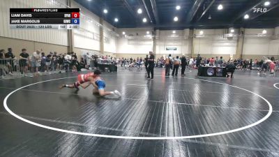120 lbs Semifinal - LIAM DAVIS, Spartan RTC @LHP vs Jake Margolis, Golden Bears Wrestling Club