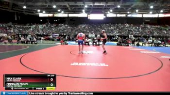 3A 220 lbs Quarterfinal - Max Clark, South Fremont vs Finnigan Moon, McCall-Donnelly