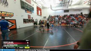 84 lbs Quarterfinal - Cullen Middlemiss, Laurel Middle School vs Wyatt Blank, Lovell Middle School