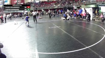 59 lbs Champ. Round 1 - Carter Rodriguez, Shelton Kids Wrestling vs Caleb Hollendieck, Trojan Wrestling Club