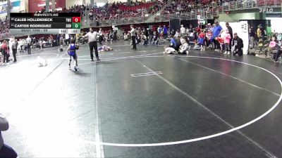 59 lbs Champ. Round 1 - Carter Rodriguez, Shelton Kids Wrestling vs Caleb Hollendieck, Trojan Wrestling Club