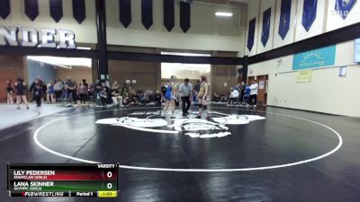 130lbs Cons. Round 2 - Lana Skinner, Olympic (Girls) vs Lily Pedersen, Enumclaw (Girls)