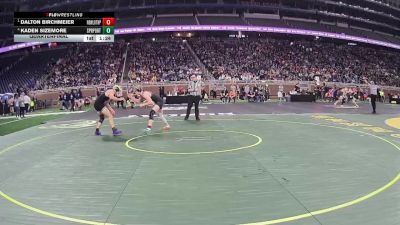 D4-150 lbs Quarterfinal - Dalton Birchmeier, New Lothrop vs Kaden Sizemore, Springport