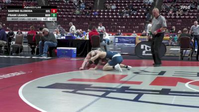 127 lbs Quarterfinal - Santino Sloboda, Butler Area vs Frank Leanza, Manheim Township