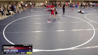 97 lbs Champ. Round 1 - Patrick Heim, MN Elite Wrestling Club vs Brodie Lawrence, Stillwater Area Wrestling