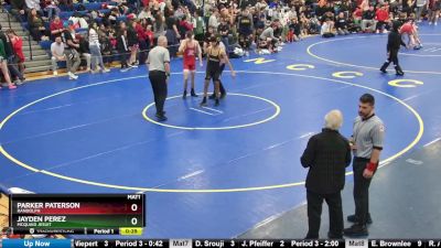 124 lbs Cons. Round 4 - Parker Paterson, Randolph vs Jayden Perez, Mcquaid Jesuit