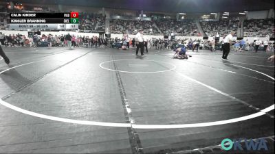 98 lbs 3rd Place - Calin Kinder, Piedmont vs Kinsler Branning, Shelton Wrestling Academy