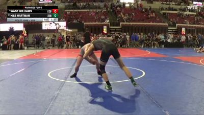 152 lbs Semifinal - Kile Hartman, HUGHESVILLE SPARTANS vs Wade Williams, Cougar Club Wrestling