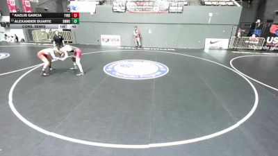 126 lbs Cons. Semis - Kaelib Garcia, Temecula Valley High School Wrestling vs Alexander Duarte, Swamp Monsters Wrestling Club