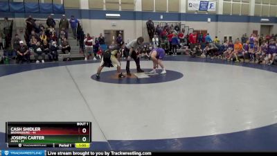 130 lbs Semis (4 Team) - Cash Shidler, Brownsburg vs Joseph Carter, Avon