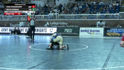 141 lbs Semifinal - Josh Koderhandt, Navy vs Bryce Kresho, Franklin & Marshall