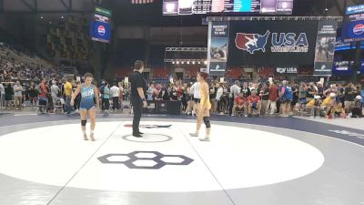 115 lbs Quarters - Daynah Gomez, Arizona vs Morgan Hyland, Pennsylvania