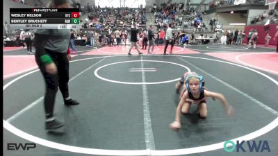 46 lbs Rr Rnd 2 - Wesley Nelson, Owasso Takedown Club vs Bentley Bruchett, Raw Wrestling Club