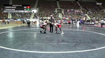 6A 132 lbs Champ. Round 2 - Thomas Best, Spanish Fort vs Cooper Bailey, Homewood Hs