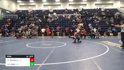 197 lbs Quarterfinal - Frankie Pomilia Iv, Santa Rosa vs Joel Lopez, Shasta