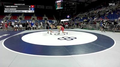 120 lbs Cons. Rd Of 16 - Nico DeSalvo, IA vs Zack Samano, CA