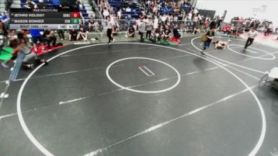 144 lbs Champ. Round 1 - Jethro Holiday, Rough House Wrestling Club vs Mason Bonner, Chino Hills WC