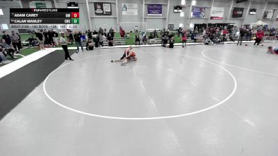 16U Boys - 126 lbs Champ. Round 3 - Adam Carey, Immortal Athletics WC vs Calan Manley, Cowboy Wrestling Club