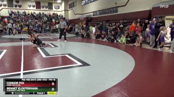 PW-15 lbs Quarterfinal - Connor Fox, Indee Mat Club vs Bennet Klostermann, Alburnett Mat Pack