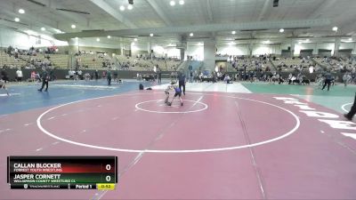 50 lbs Cons. Round 3 - Jasper Cornett, Williamson County Wrestling Cl vs Callan Blocker, Forrest Youth Wrestling